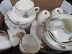 Duchess Violets part tea sets & Myott part tea set. Estimate £10-20