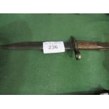 WWI Ross Rifle Company of Quebec .303 rifle bayonet, 9inch blade. Estimate £10-20