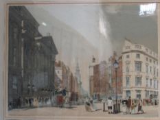 Thomas Shotter Boys. 2 original framed lithograph prints of London, from 'Artist