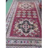 Turkish brown ground rug, 240 x 160. Estimate £30-50
