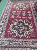 Turkish brown ground rug, 240 x 160. Estimate £30-50