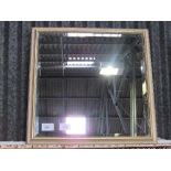 Parcel gilt framed square bevel edged wall mirror, 70cms x 70cms. Estimate £10-20