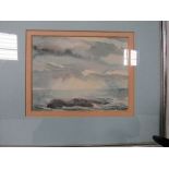 3 framed & glazed watercolours. Estimate £20-30