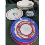 5 Powell Bishop & Stainer 'aesthetic ducklings' design plates plus 7 other various plates &