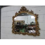 Large ornately framed wall mirror, 115cms x 200cms. Estimate £150-200