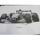 Alan Stammers racing drivers prints: 2 Nigel Mansell, 1992; 2 Damon Hill, 1996; 2 Nelson Piquet (