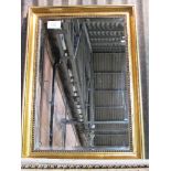 Gilt framed bevel edged wall mirror, 79cms x 54cms. Estimate £20-30