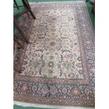 Green ground carpet, 200 x 150. Estimate £30-50