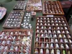 Large collection of collectable thimbles. Estimate £10-20