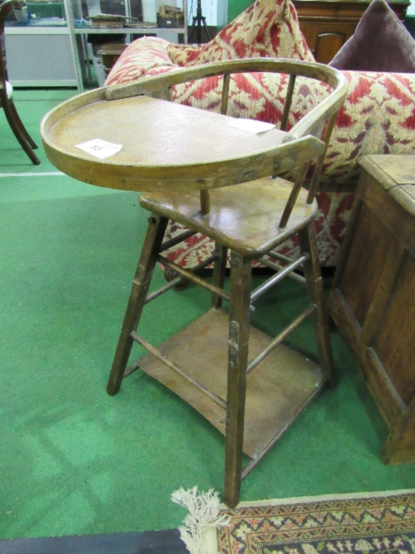 Metamorphic high chair/child's chair & table by Lines Bros. Estimate £40-60