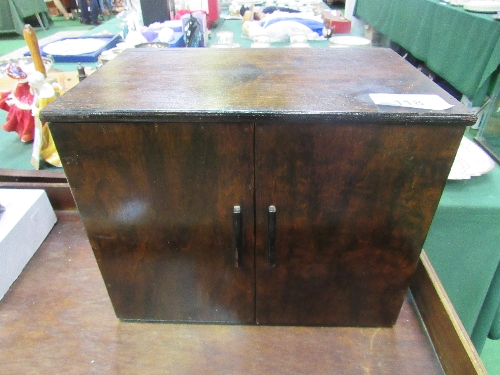 Pine sign-writer's or lithographer's cabinet with contents. Estimate £40-60