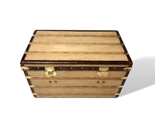 A rare, early Louis Vuitton trunk, made between 1854 & 1856.  This trunk would have been Vuitton's - Image 3 of 7