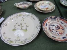 8 various plates & a small Dresden dish