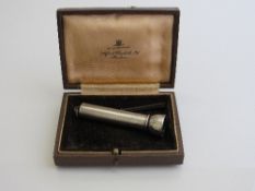 Alfred Dunhill box complete with cigar piercer, London 1946 & silver pipe smoker's accoutrements in