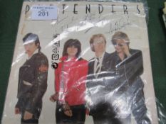 Signed Pretenders record sleeve. Estimate £10-20