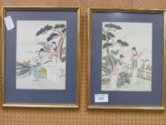 2 framed & glazed oriental prints