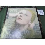 5 David Bowie LP records: 'Hunky Dory'; 'Low'; 'Changes 1'; 'Heroes' & 'Station to Station'.