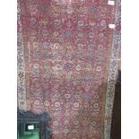 Antique hand-knotted Middle Eastern rug, 210 x 125. Estimate £20-40