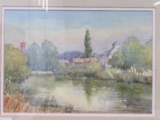 3 watercolours of rural scenes by Harry Moorhouse. Estimate £10-20