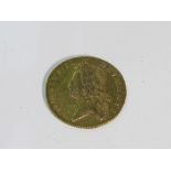 George II 2 guinea coin, dated 1739, weight 16.8gms. Estimate £1,000-1,200