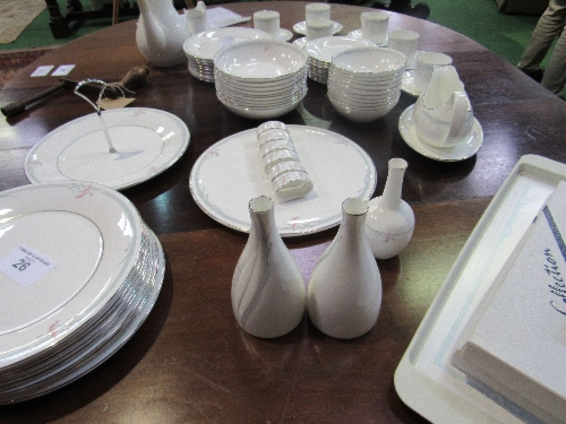 Royal Doulton 'Carnation' part dinner & tea service, 77 pieces, together with 4 boxes of table mats. - Image 2 of 4