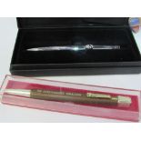 England Rugby pen together with The Championships Wimbledon pen, in box. Estimate £15-25