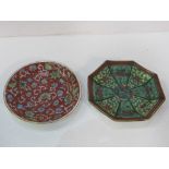 2 small Cloisonné dishes. Estimate £50-100