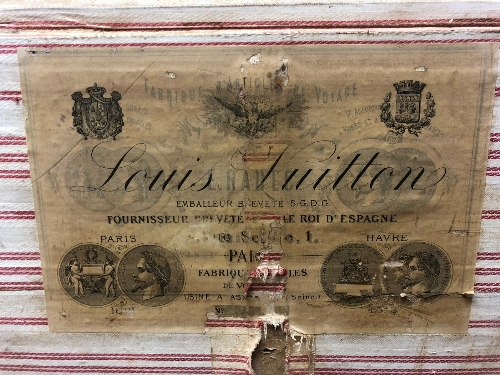 A rare, early Louis Vuitton trunk, made between 1854 & 1856.  This trunk would have been Vuitton's - Image 2 of 7