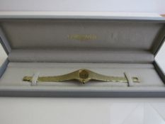 Longines 14ct gold cased lady's wristwatch, going. Estimate £1,500-1,750