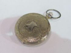 Phillip Mercier silver plated pocket fob watch. Estimate £15-25