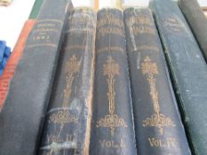 10 Victorian bound volumes of illustrated magazines & newspapers, circa 1870 - 1900. Mostly with