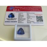 Natural trillion cut loose tanzanite, 9.3ct. Estimate £50-70