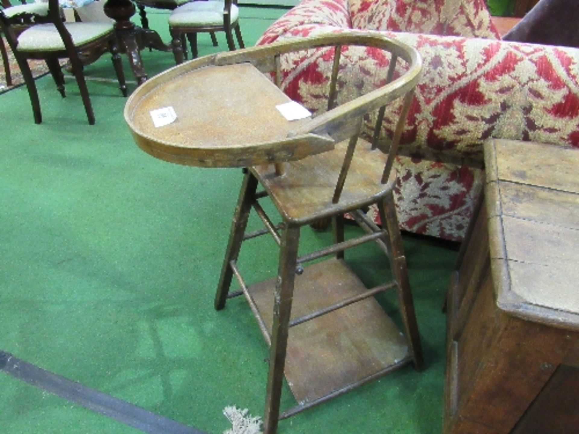 Metamorphic high chair/child's chair & table by Lines Bros. Estimate £40-60 - Image 2 of 2