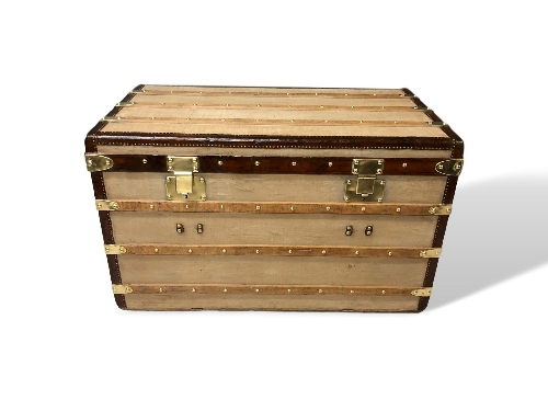 A rare, early Louis Vuitton trunk, made between 1854 & 1856.  This trunk would have been Vuitton's