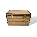 A rare, early Louis Vuitton trunk, made between 1854 & 1856.  This trunk would have been Vuitton's