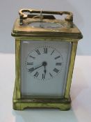 French carriage clock marked SF, going order. Est 40-60