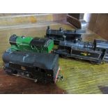 Box of large quantity Triang electric railway including carriages, 4 engines , track etc. Est 50-80