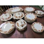 Royal Minton dinner service, approx 45 pieces including 2 covered tureens & 2 covered sauce dishes