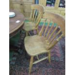 6 Windsor-style dining chairs. Estimate £40-60