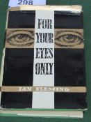 Ian Fleming "For Your Eyes Only" published by the Book Club 1960.