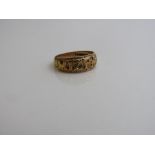 9ct gold Mizpah ring, size N, weight 2.8gms. Estimate £40-60