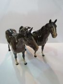 2no Beswick bay horses Ht 20cms. Est 20-30