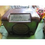 Vintage Bush type DAC90 radio/wireless. Est 10-20