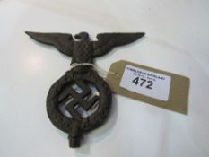 Nazi insignia pole head. Est 10-20