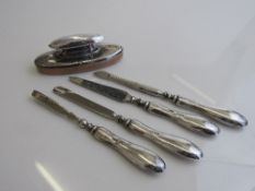 5 piece silver manicure set, Birmingham 1918, weight 1.8oz. Estimate £20-30