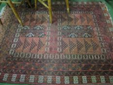 Aztec patterned wool rug, 191 x 143cms. Estimate £20-30
