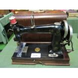 Wheeler and Wilson D-9 (1895-1905) sewing machine. Est £20-40 plus VAT on the hammer price