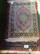 3 Islamic prayer rugs. Estimate £30-40