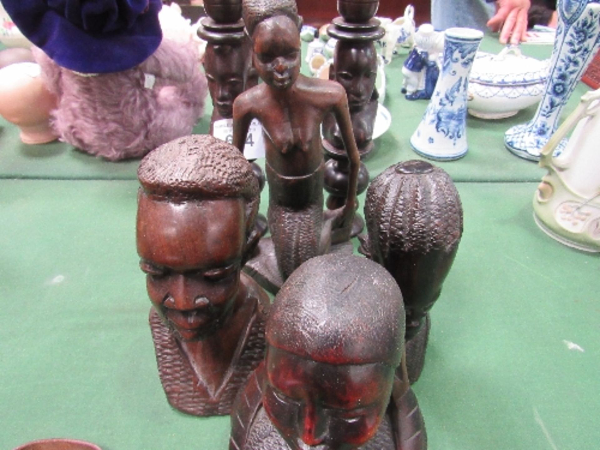 9 No Ethnic carved figurines. Est 20-30 - Image 2 of 3