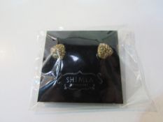 Shimla heart shaped stone set earrings. Est 10-20